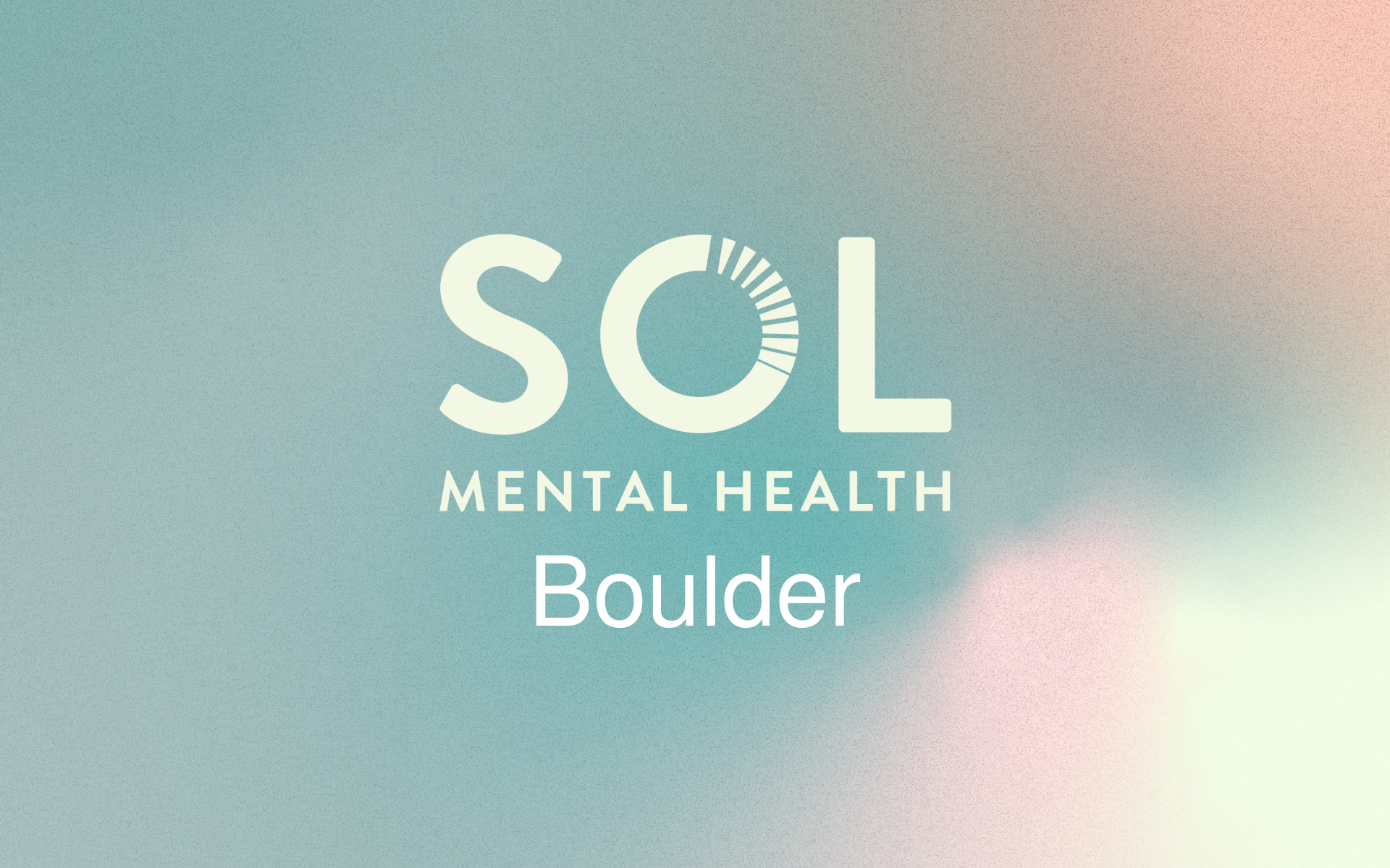 Boulder, CO Clinic - SOL Mental Health